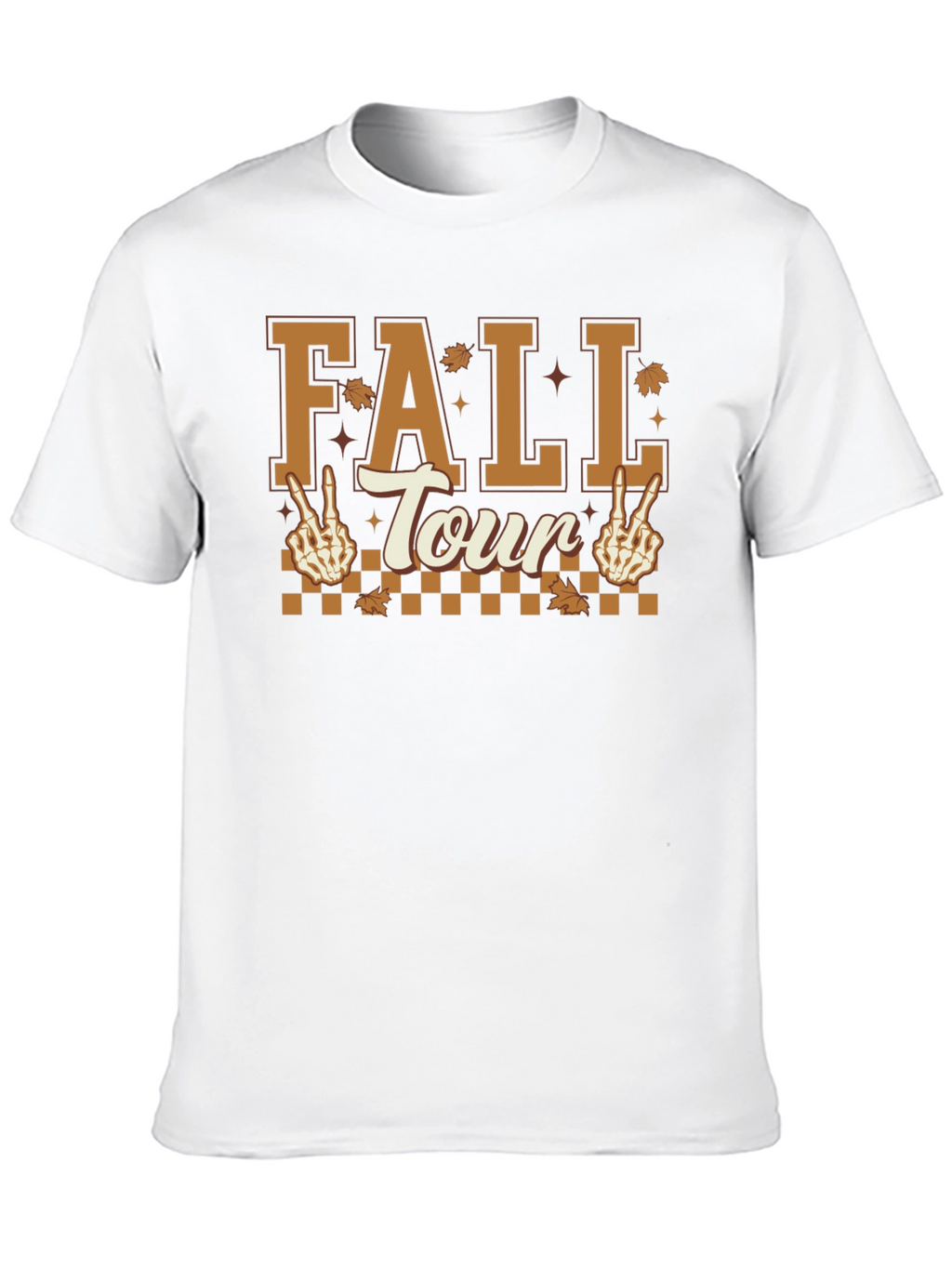 Fall Tour Skeleton Peace Sign T-Shirt
