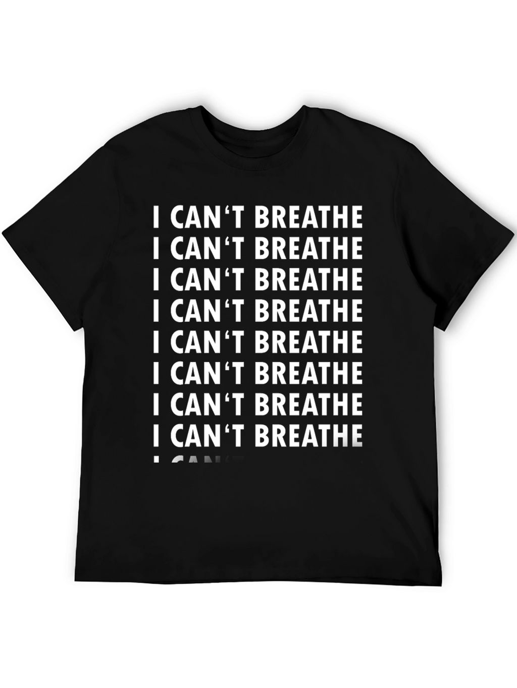 I Cant Breathe Graphic Tee - Black