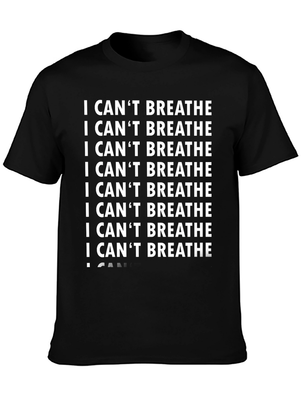 I Cant Breathe Graphic Tee - Black