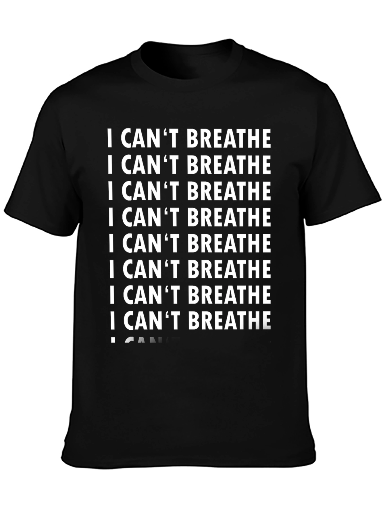I Cant Breathe Graphic Tee - Black