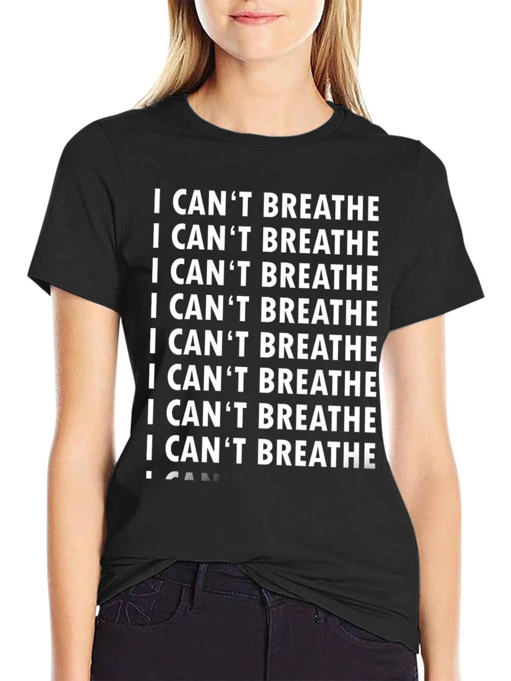 I Cant Breathe Graphic Tee - Black