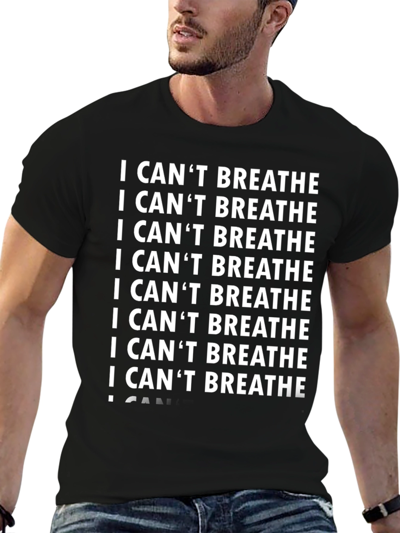 I Cant Breathe Graphic Tee - Black