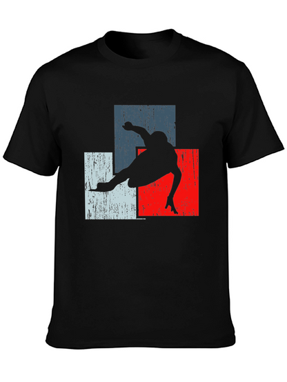 Retro Skater Tee - Black Graphic T-Shirt