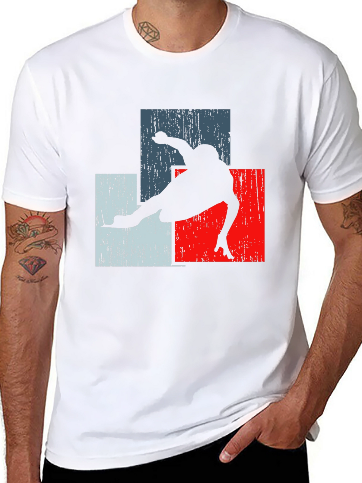 Retro Skater Tee - Black Graphic T-Shirt