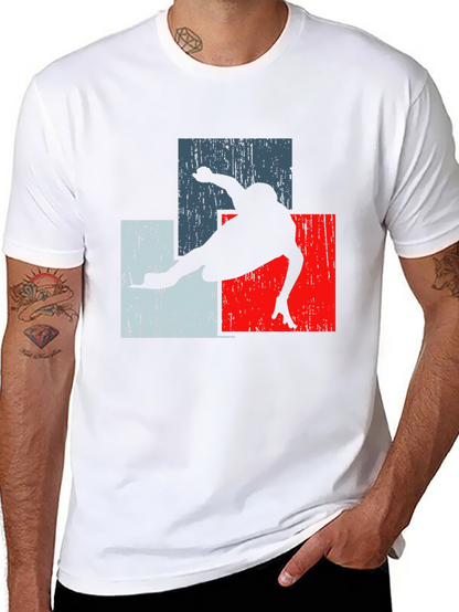 Retro Skater Tee - Black Graphic T-Shirt