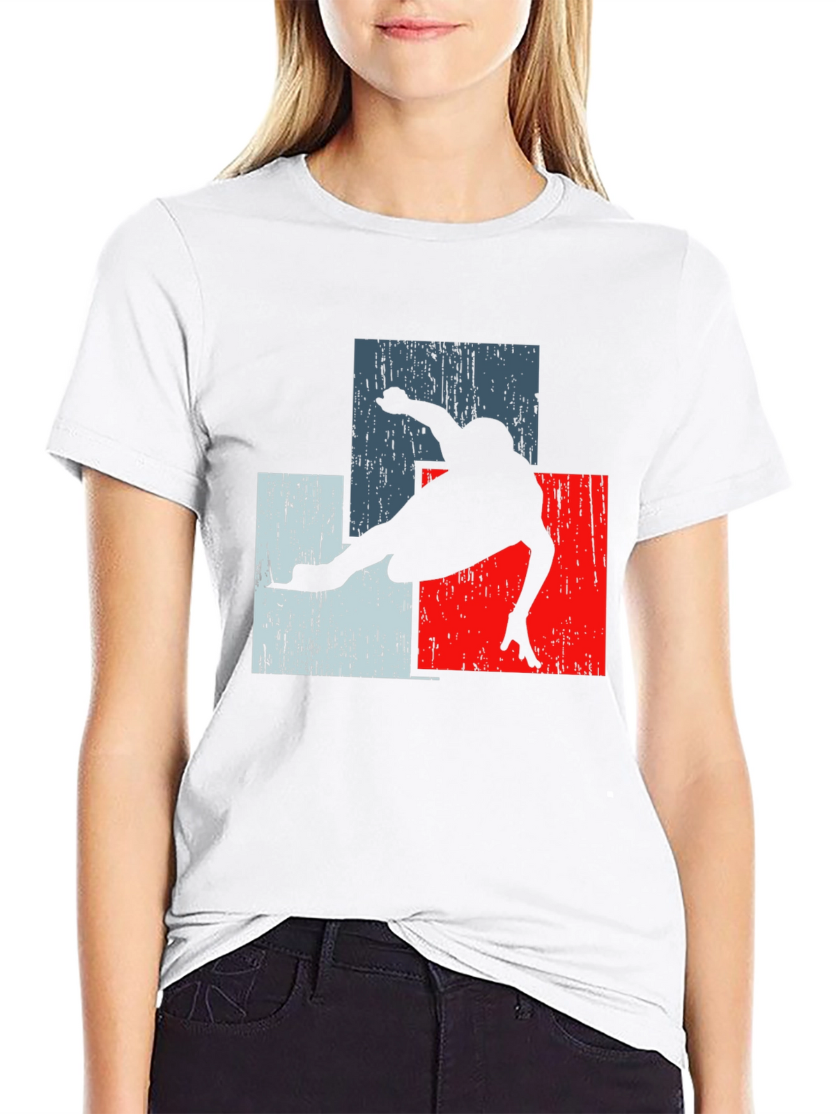 Retro Skater Tee - Black Graphic T-Shirt