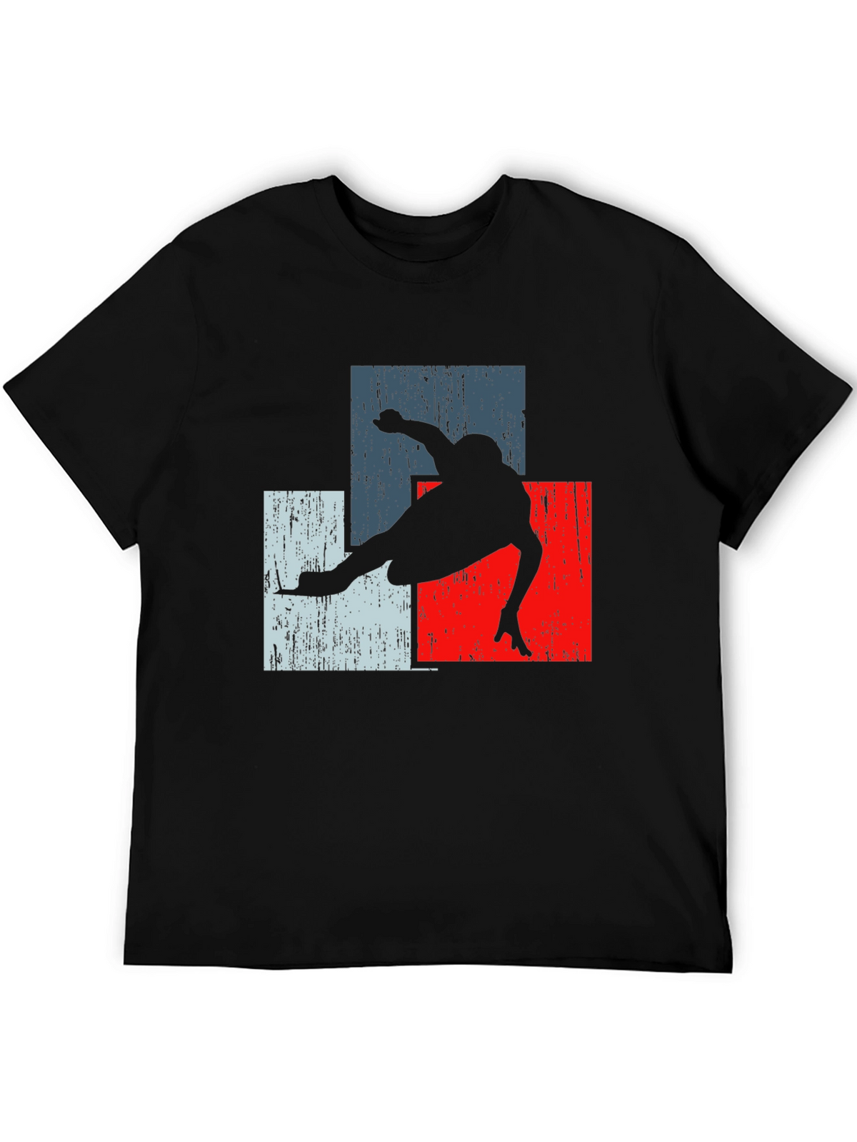 Retro Skater Tee - Black Graphic T-Shirt