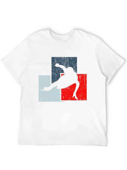 Retro Skater Tee - Black Graphic T-Shirt