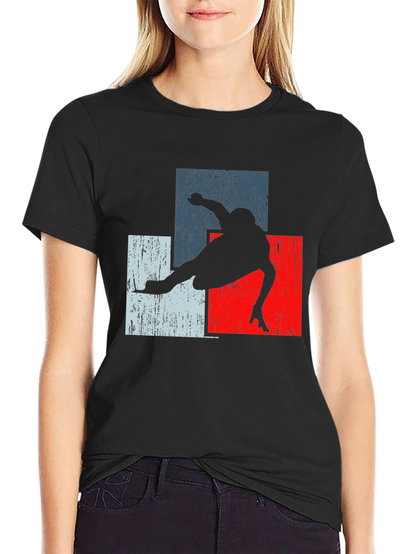 Retro Skater Tee - Black Graphic T-Shirt