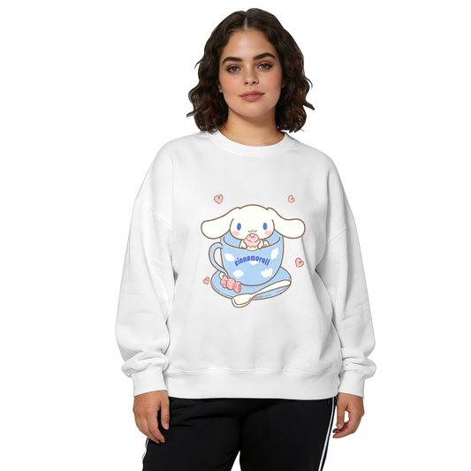 Teacup Cinnamoroll Sweet Love?Theme Crewneck Sweatshirt