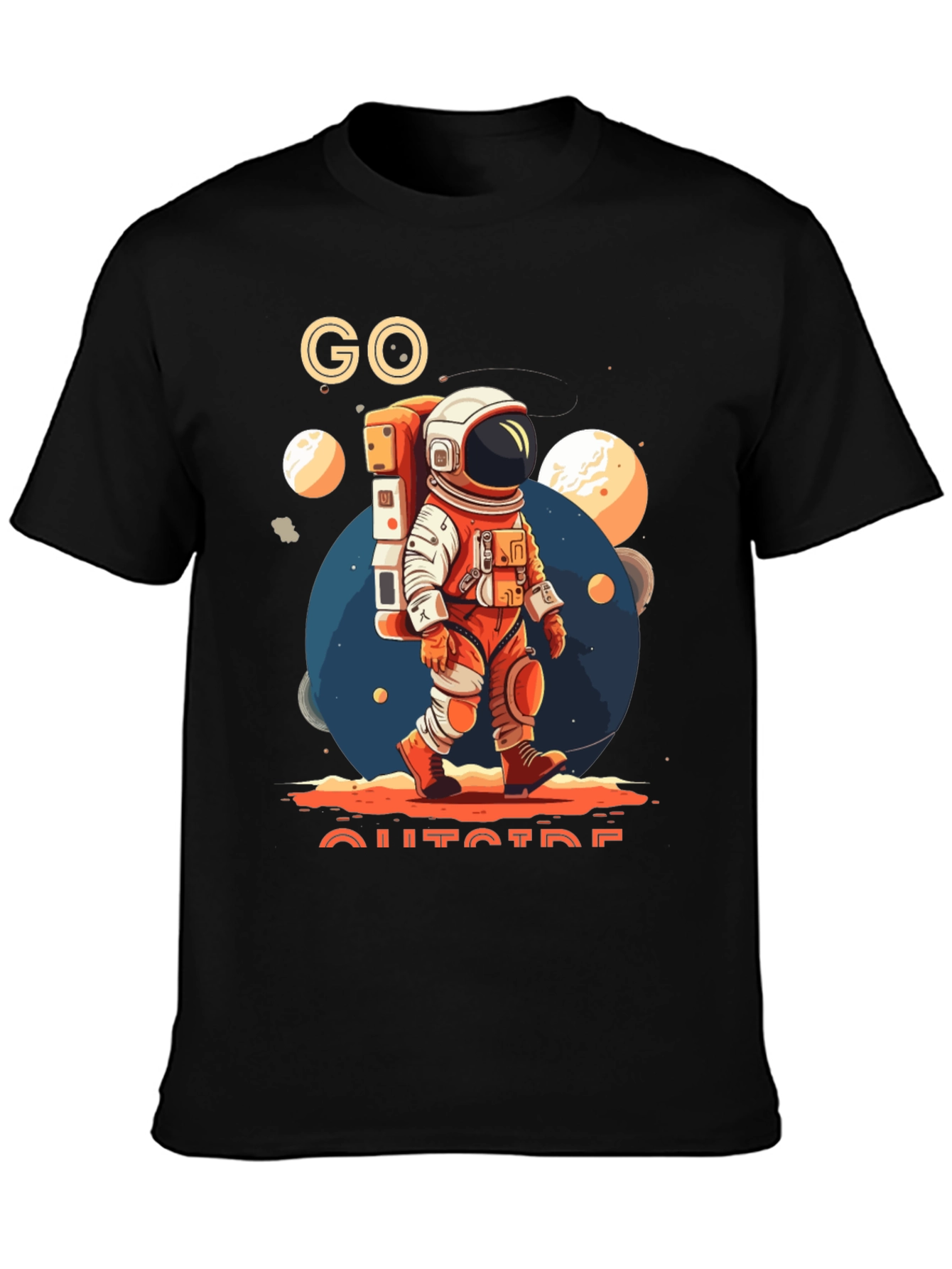 Go Outside Astronaut T-Shirt