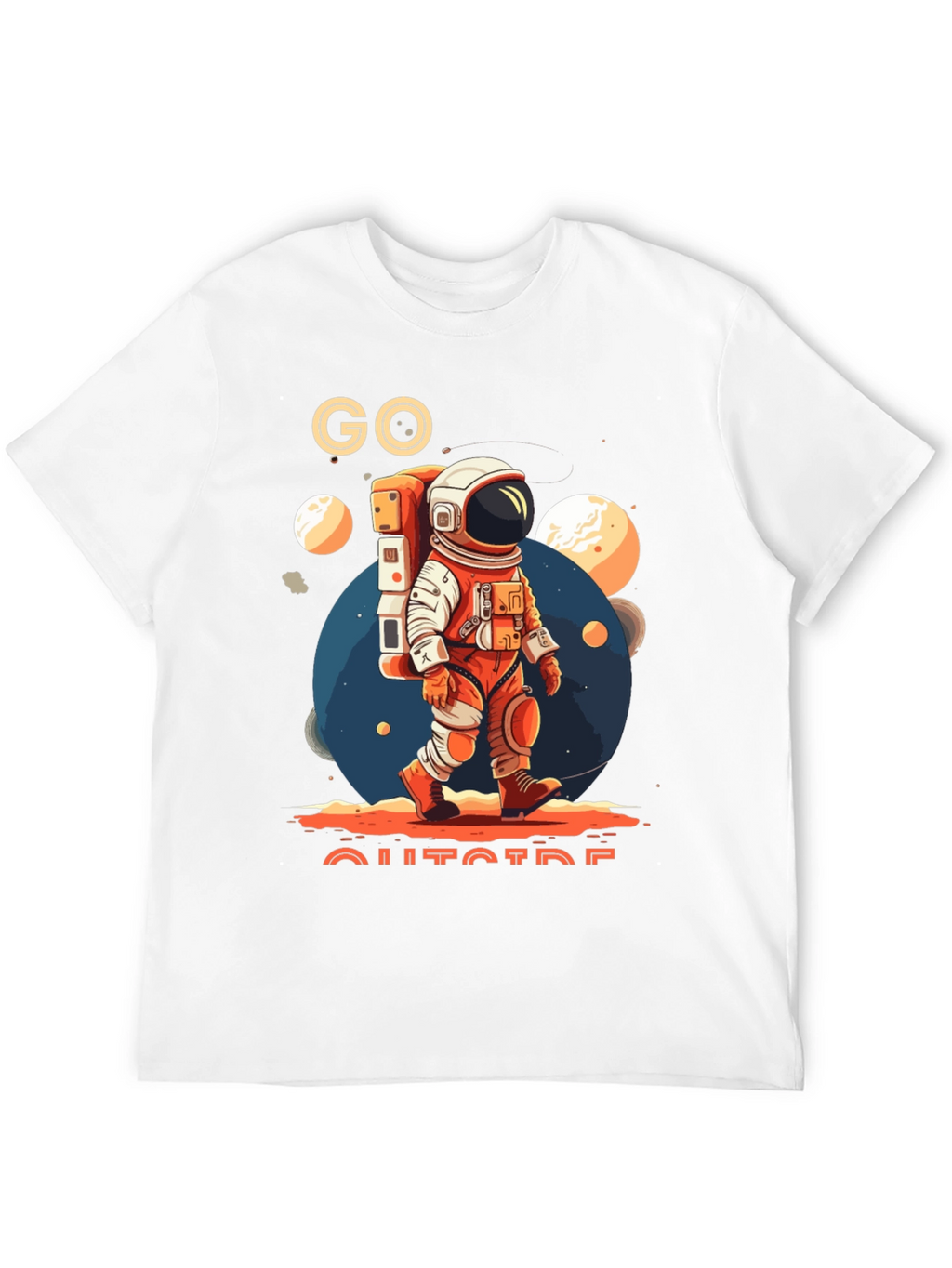Go Outside Astronaut T-Shirt