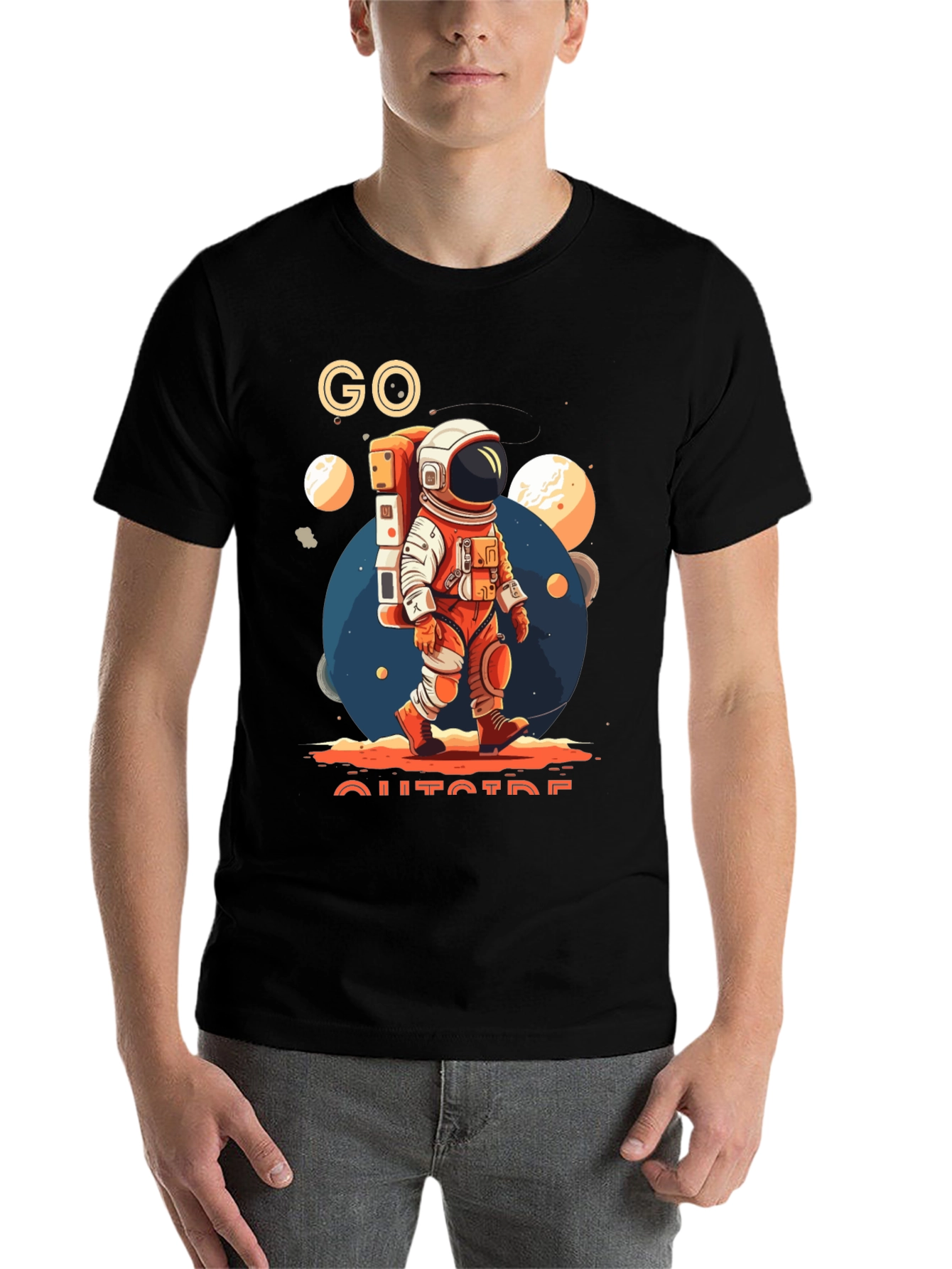 Go Outside Astronaut T-Shirt