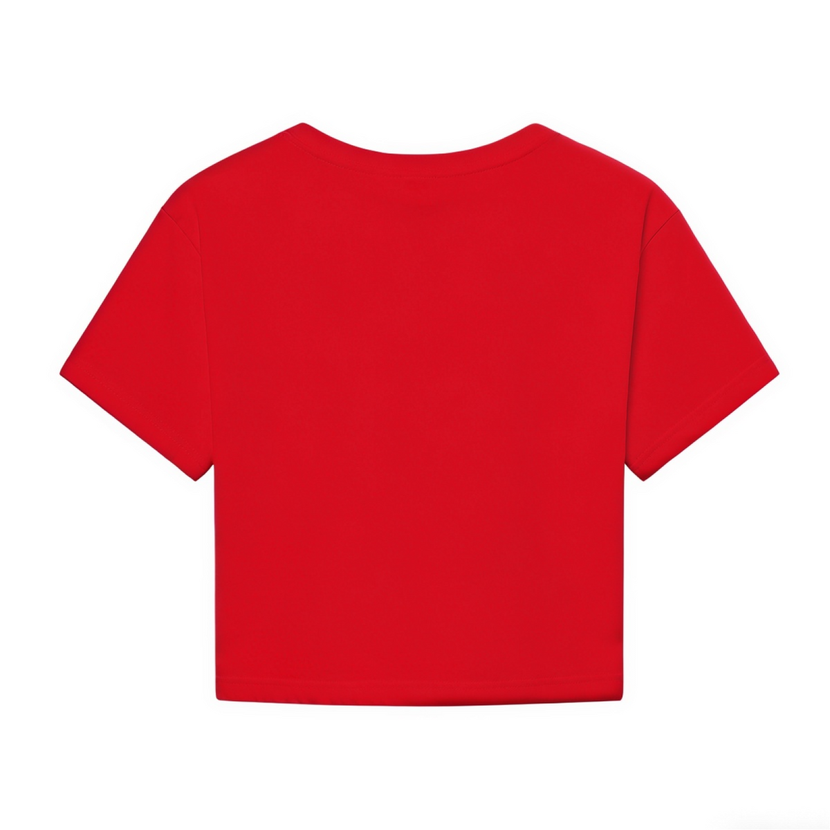 Retro Plaid Leopard Christmas Tree Holiday Red Crop Top