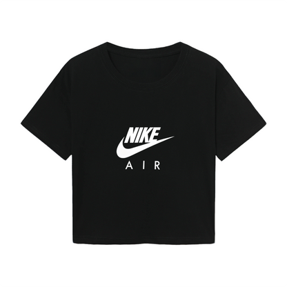 Minimal Stussy Logo Street Style Green Crop Top