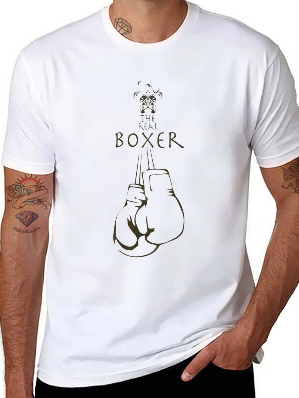 The Real Boxer T-Shirt - Boxing Gloves Graphic Tee