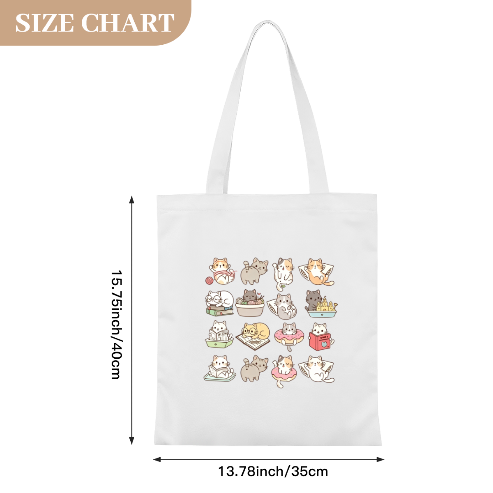 Simple Botanical Line Art Canvas Bag | Nature Lover Aesthetic Everyday Handbag
