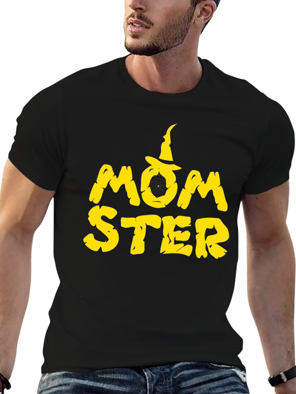 Momster Halloween T-Shirt - Black Tee