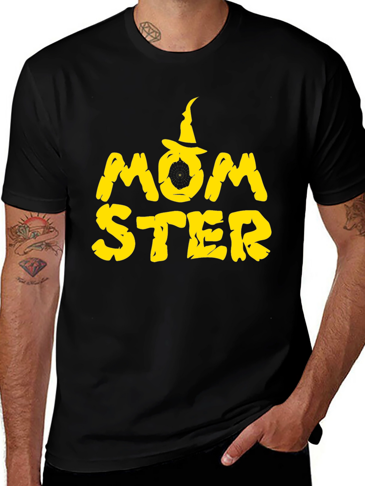 Momster Halloween T-Shirt - Black Tee