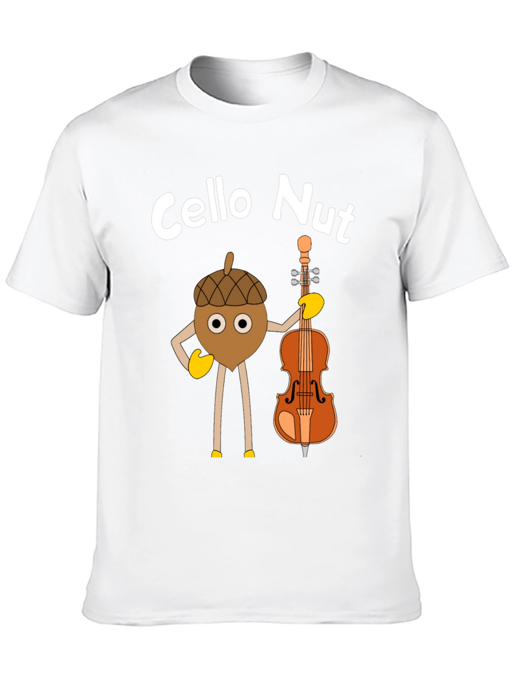 Cello Nut Graphic Tee - Musician Humor