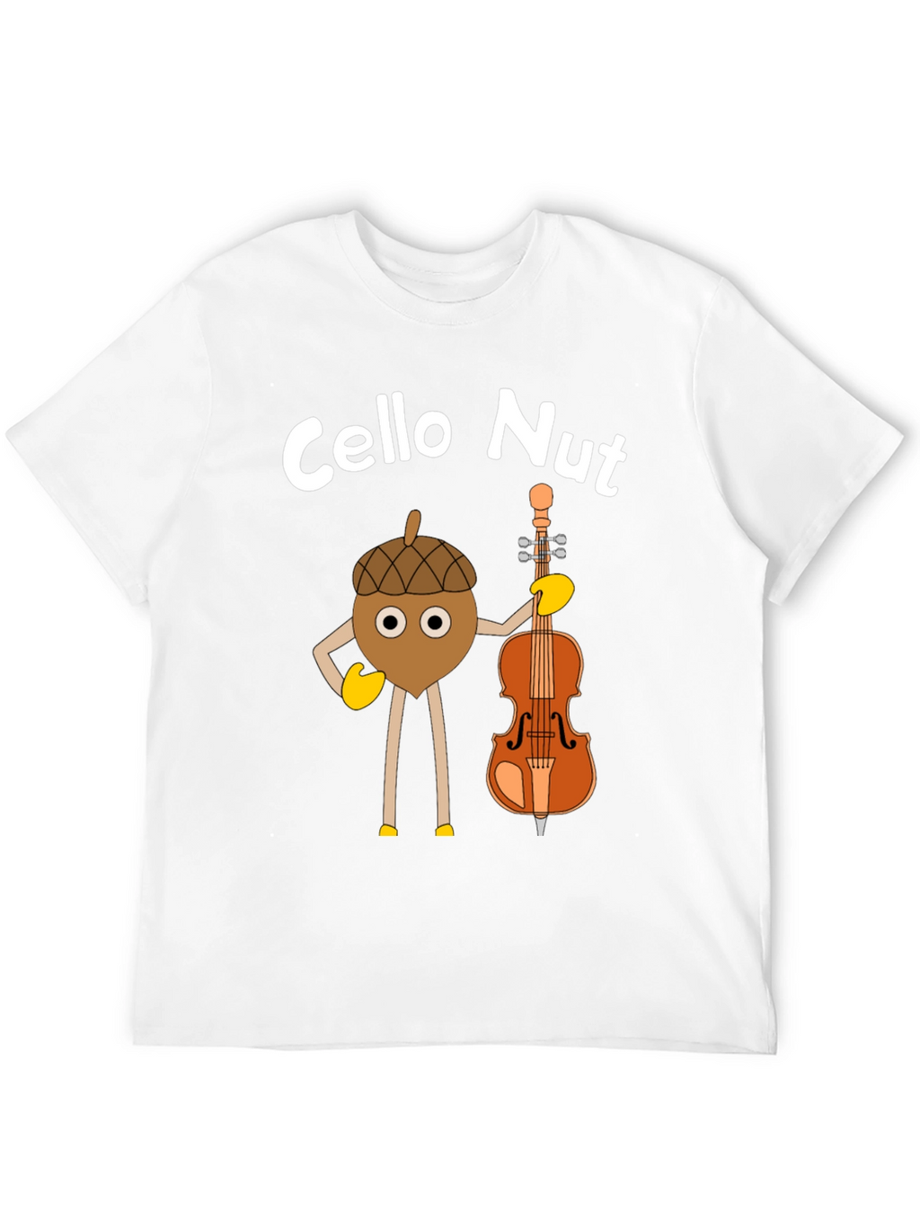 Cello Nut Graphic Tee - Musician Humor