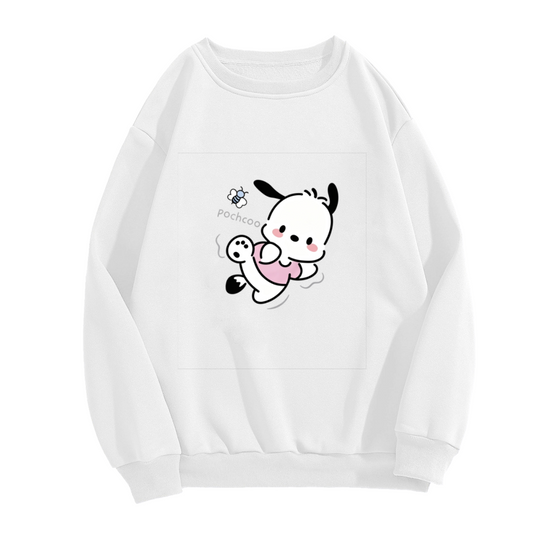 Cute Retro Pochacco Casual Crewneck Sweatshirt