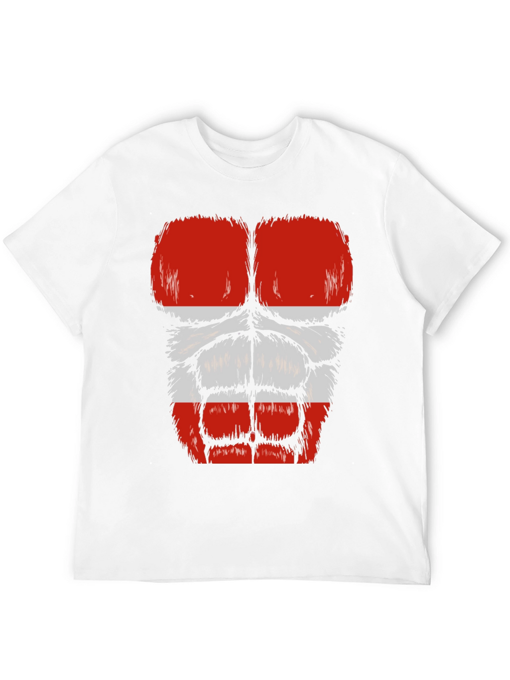 Funny Gorilla Bodybuilder Austrian Flag Muscle T-Shirt