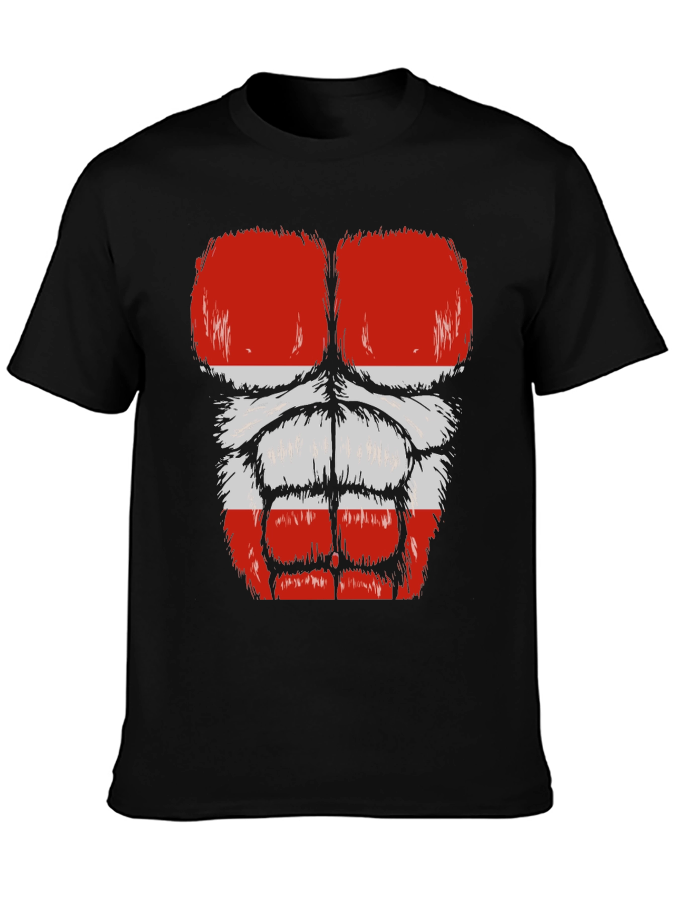 Funny Gorilla Bodybuilder Austrian Flag Muscle T-Shirt