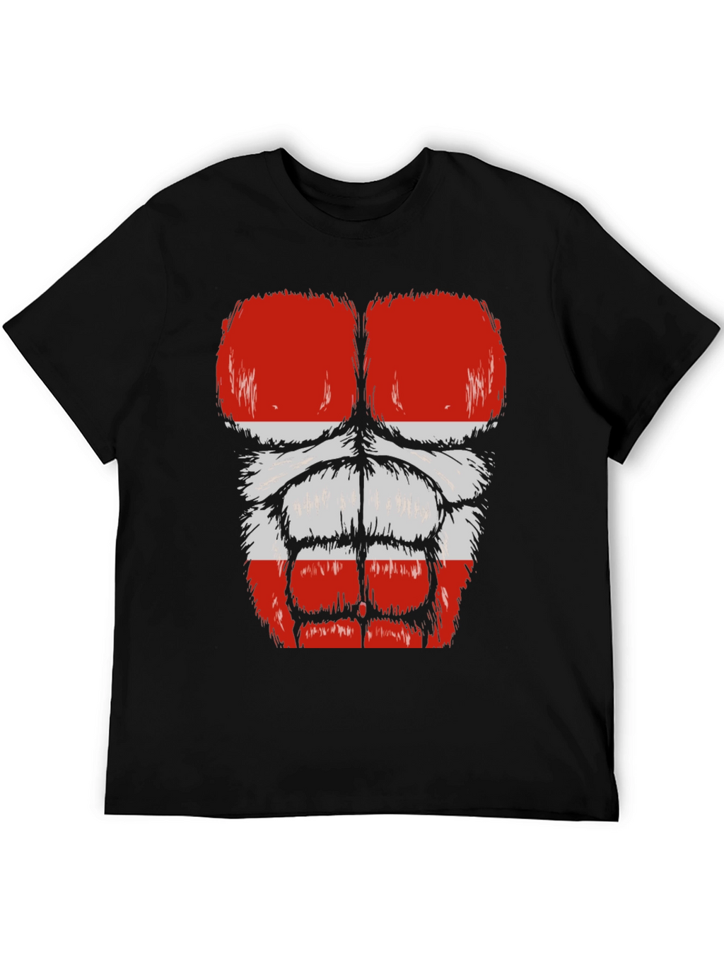 Funny Gorilla Bodybuilder Austrian Flag Muscle T-Shirt