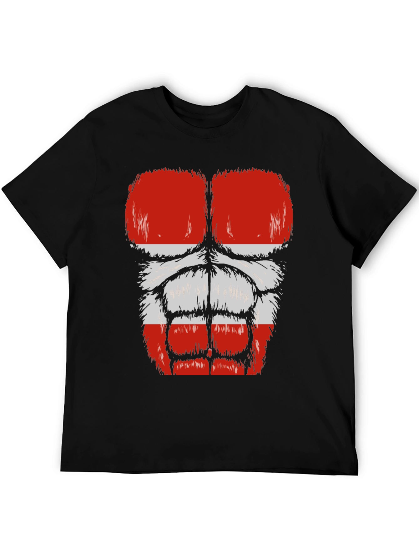 Funny Gorilla Bodybuilder Austrian Flag Muscle T-Shirt