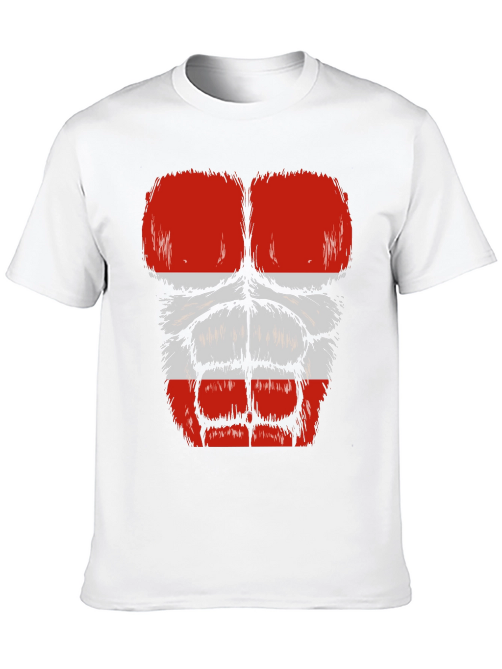 Funny Gorilla Bodybuilder Austrian Flag Muscle T-Shirt