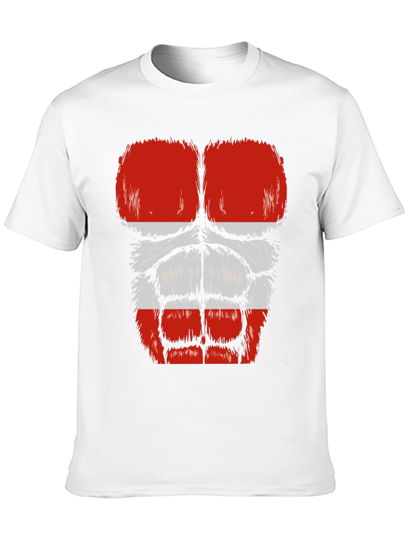 Funny Gorilla Bodybuilder Austrian Flag Muscle T-Shirt
