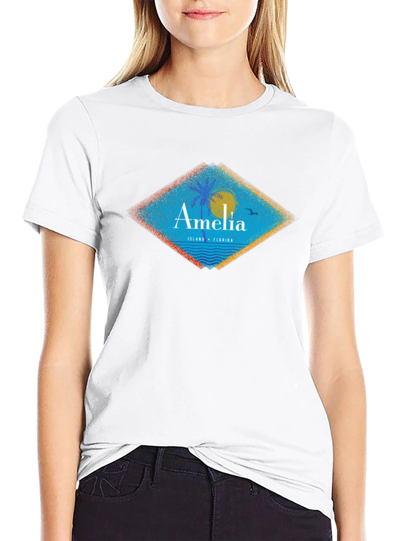 Amelia Island Florida T-Shirt Black Mens