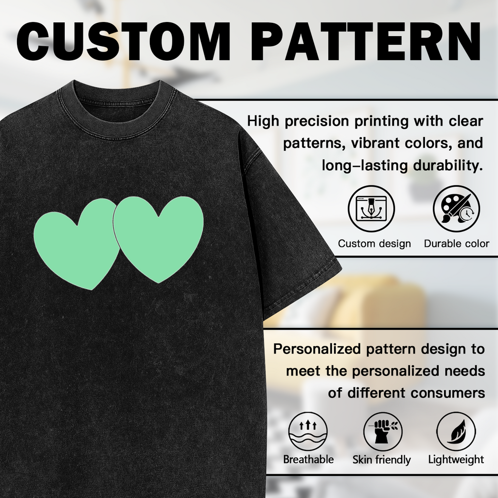 Two Light Green Hearts