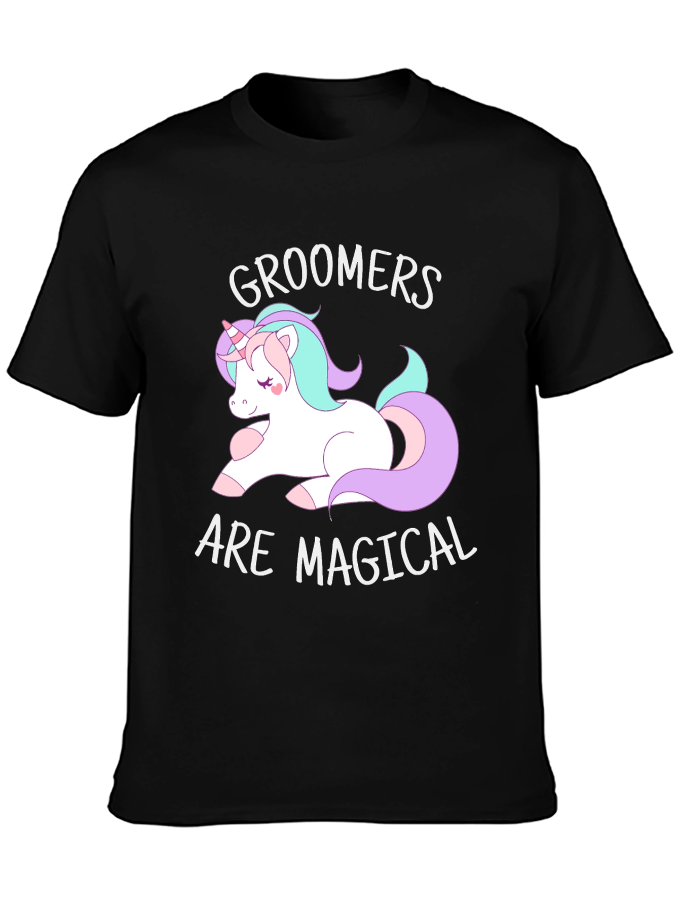 Groomers are Magical T-Shirt Cute Unicorn Graphic Tee