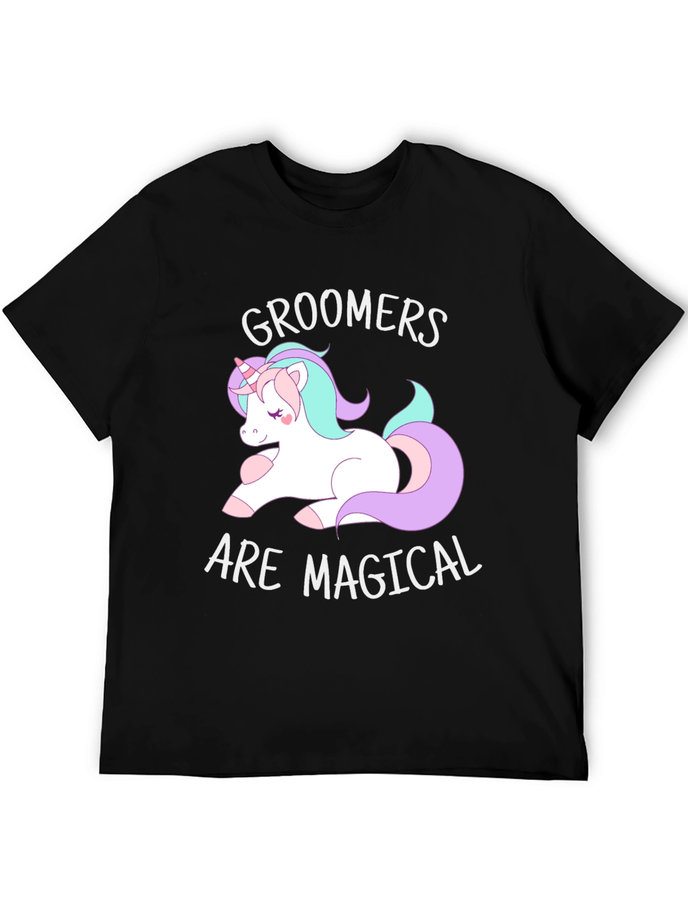 Groomers are Magical T-Shirt Cute Unicorn Graphic Tee