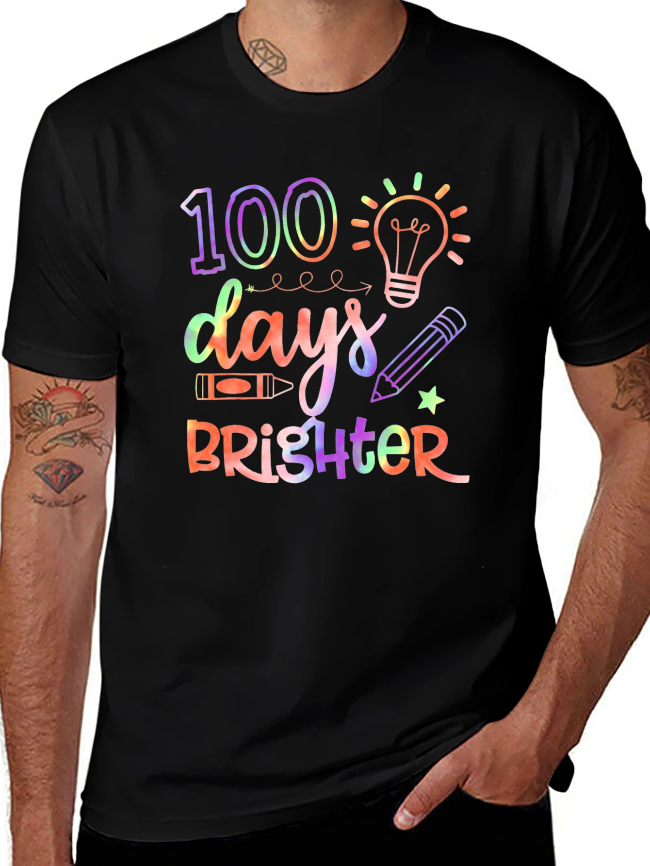 100 Days Brighter Teacher Shirt