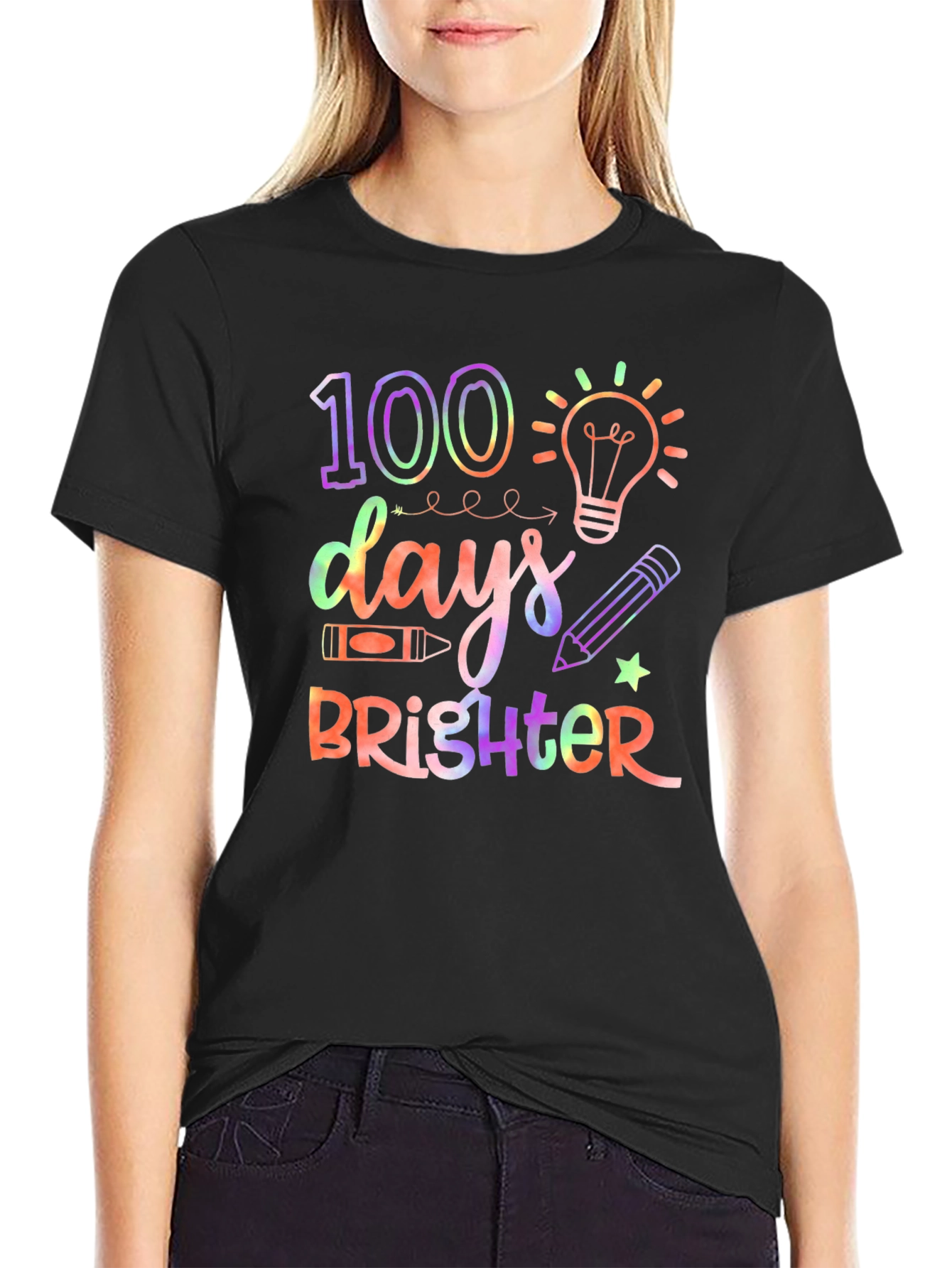 100 Days Brighter Teacher Shirt