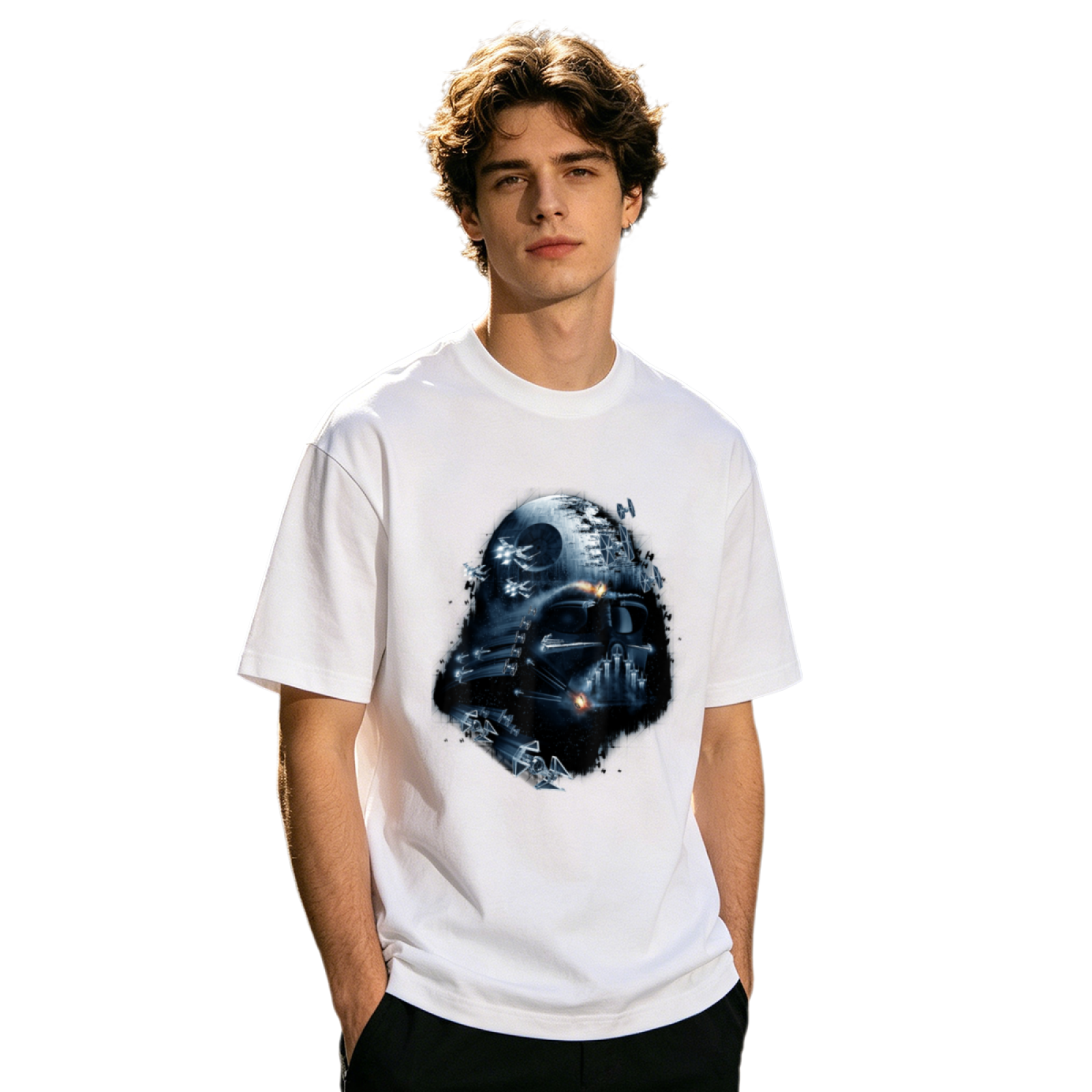 Men's Vintage Skull Motorcycle Biker Retro Graphic T-Shirt
