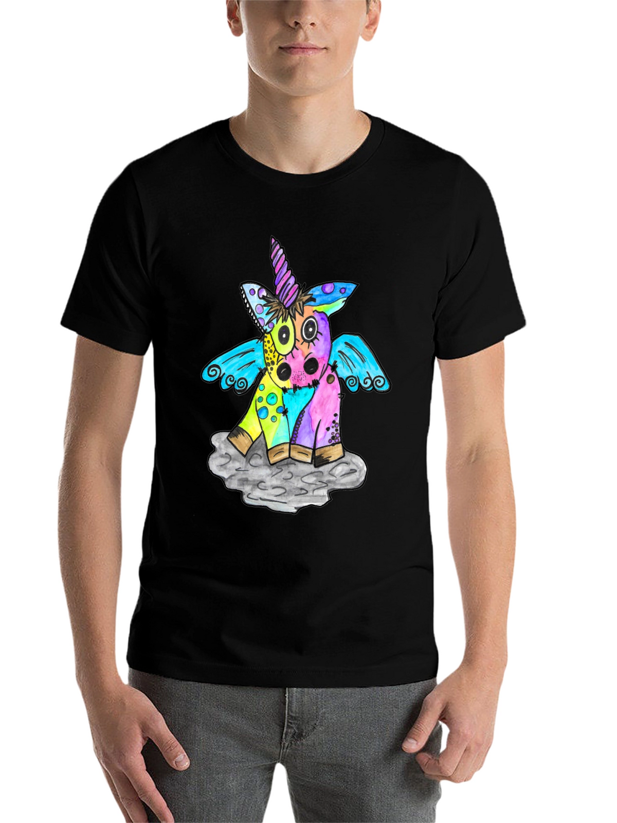 Unicorn Graphic Print T-Shirt