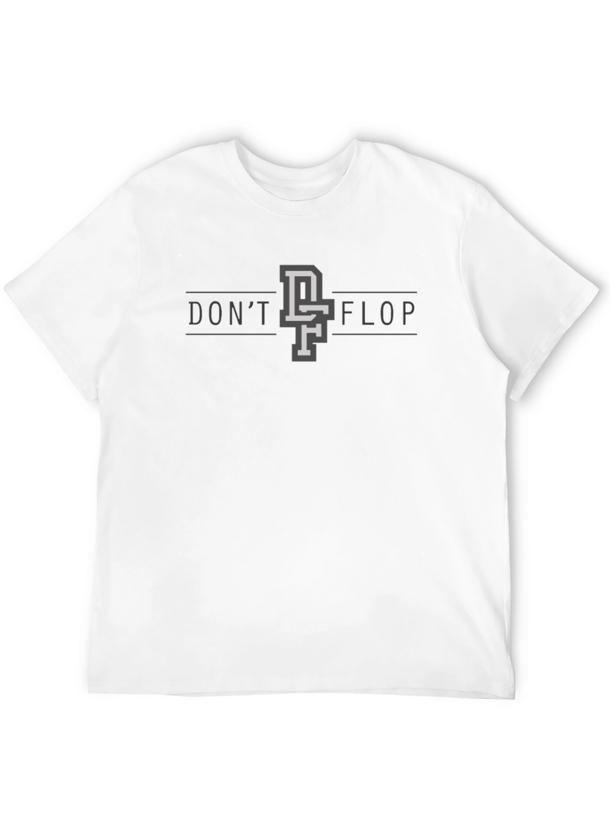 Dont Flop Graphic Tee - Black Casual Shirt