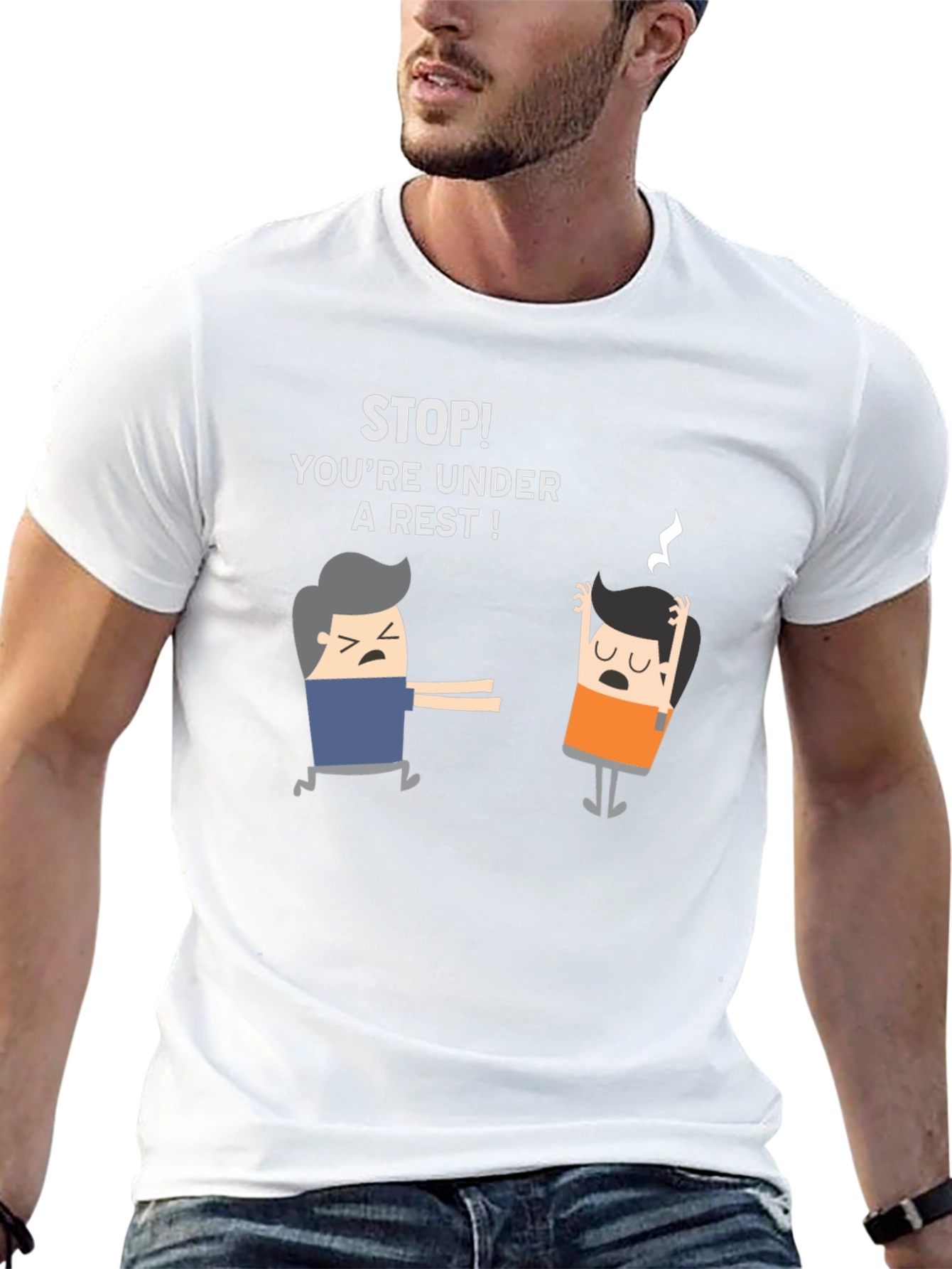 Youre Under a Rest! Funny Black T-Shirt