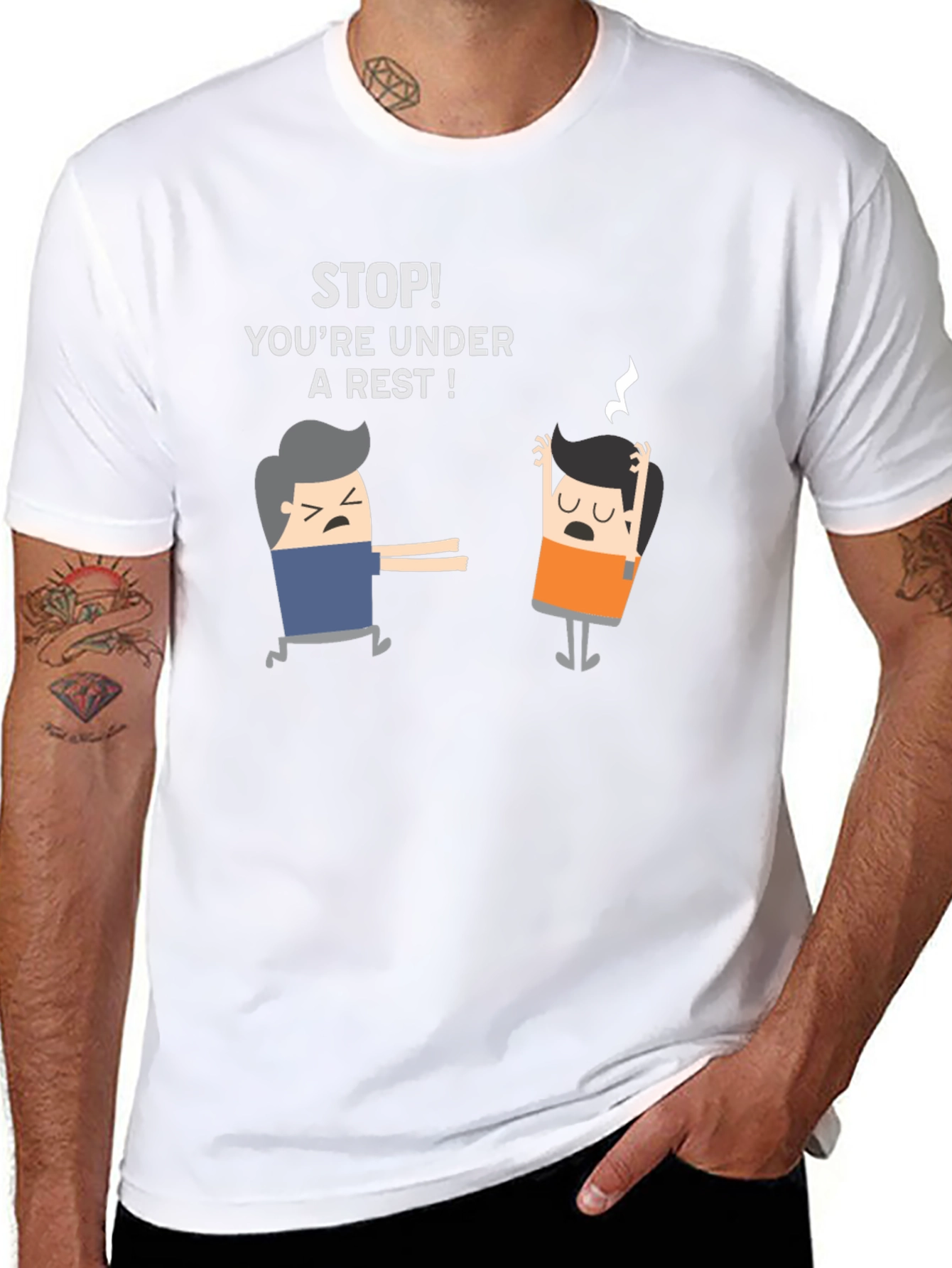 Youre Under a Rest! Funny Black T-Shirt
