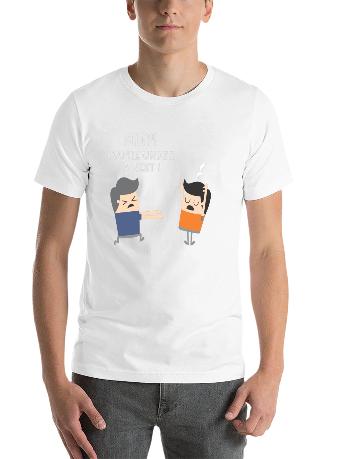 Youre Under a Rest! Funny Black T-Shirt