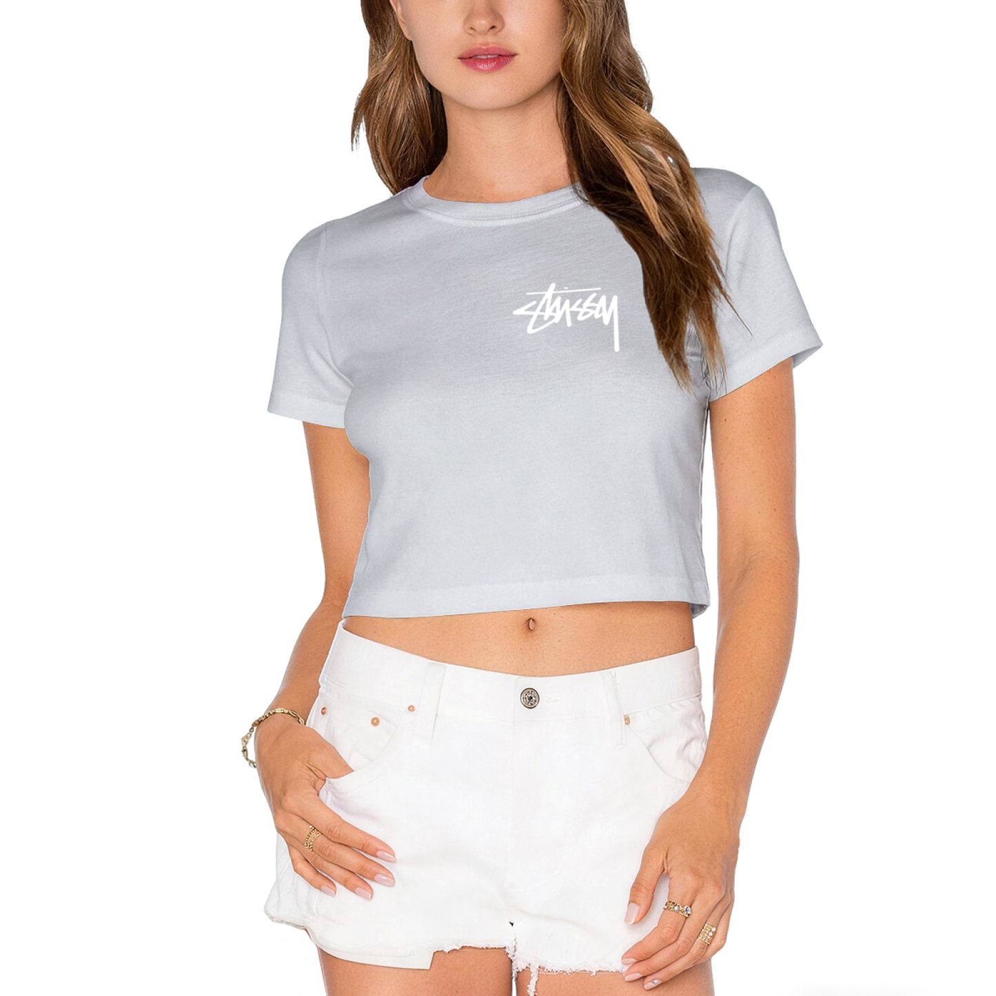 Retro Street Signature Lime Green Crop Top