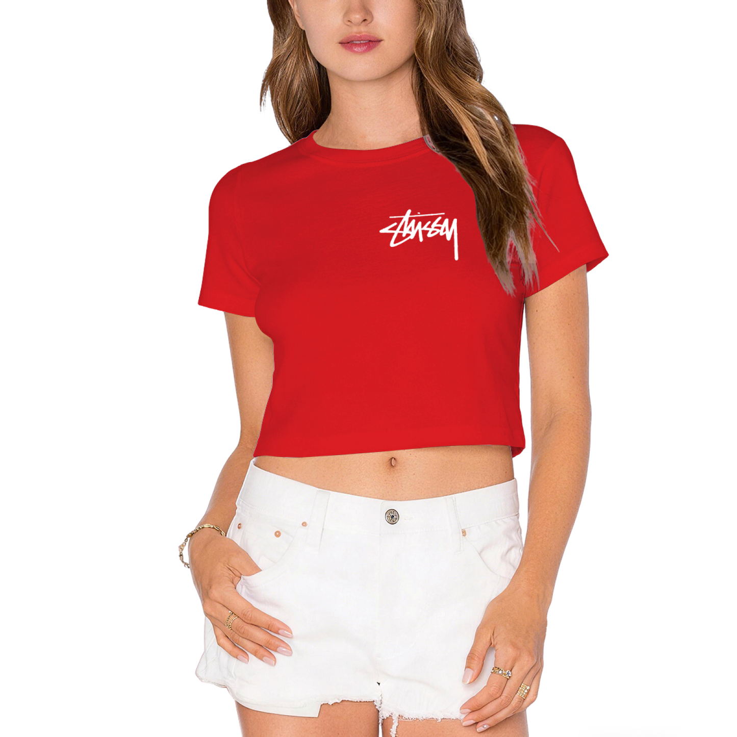 Retro Street Signature Lime Green Crop Top
