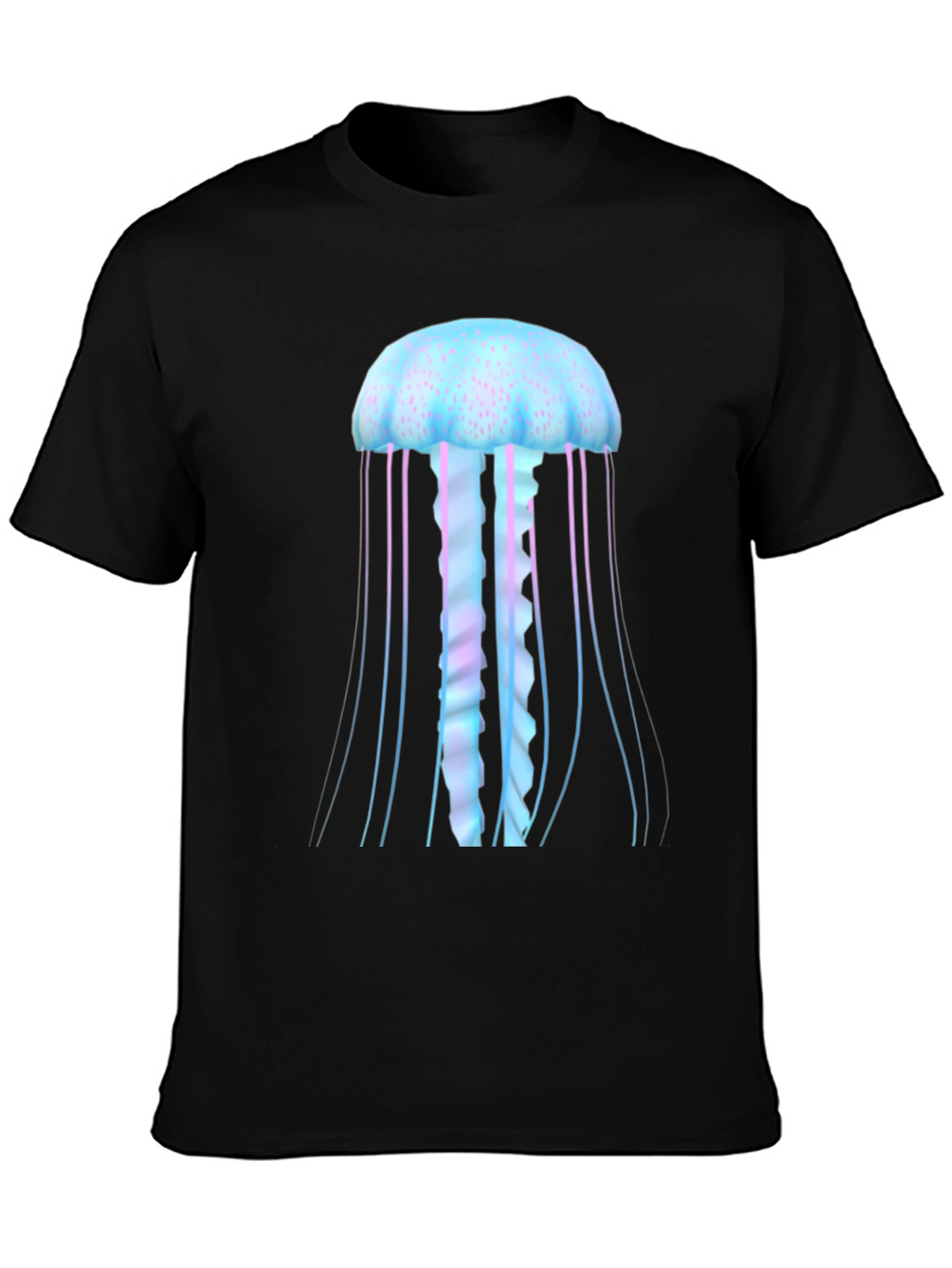 Jellyfish Graphic Tee - Black Cotton Comfort