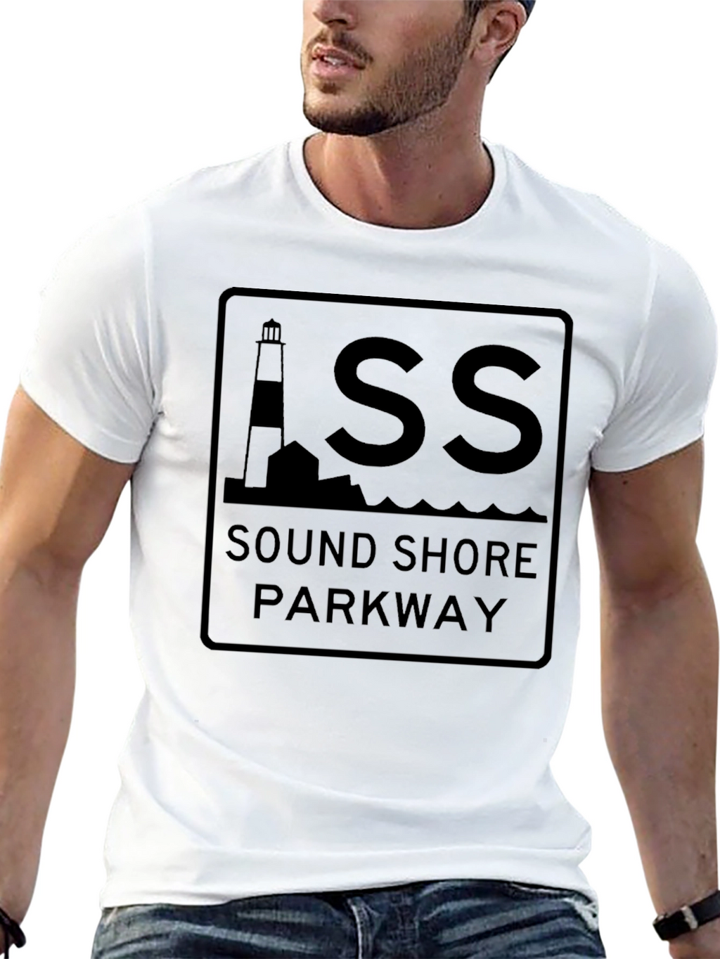 Sound Shore Parkway Black T-Shirt