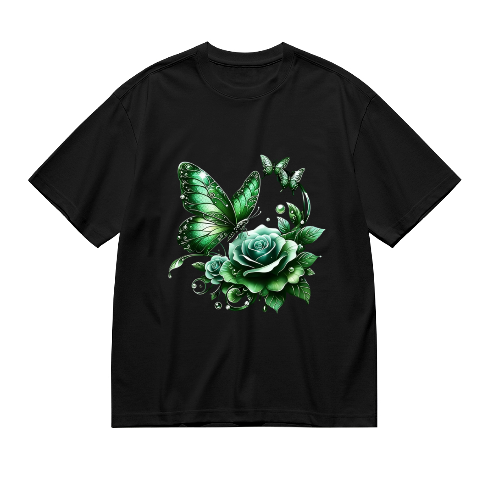 Virgin Guadalupe Mexican Flag Red Roses Cultural Tee