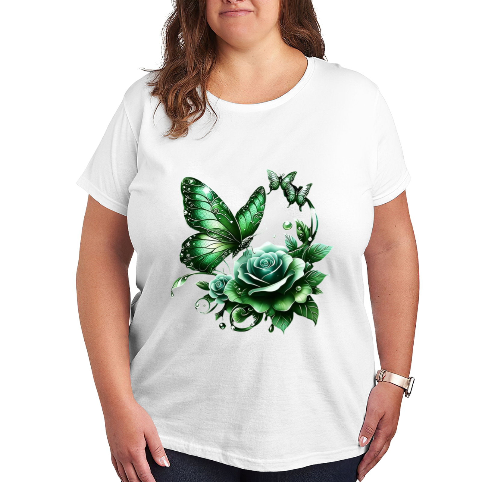 Virgin Guadalupe Mexican Flag Red Roses Cultural Tee
